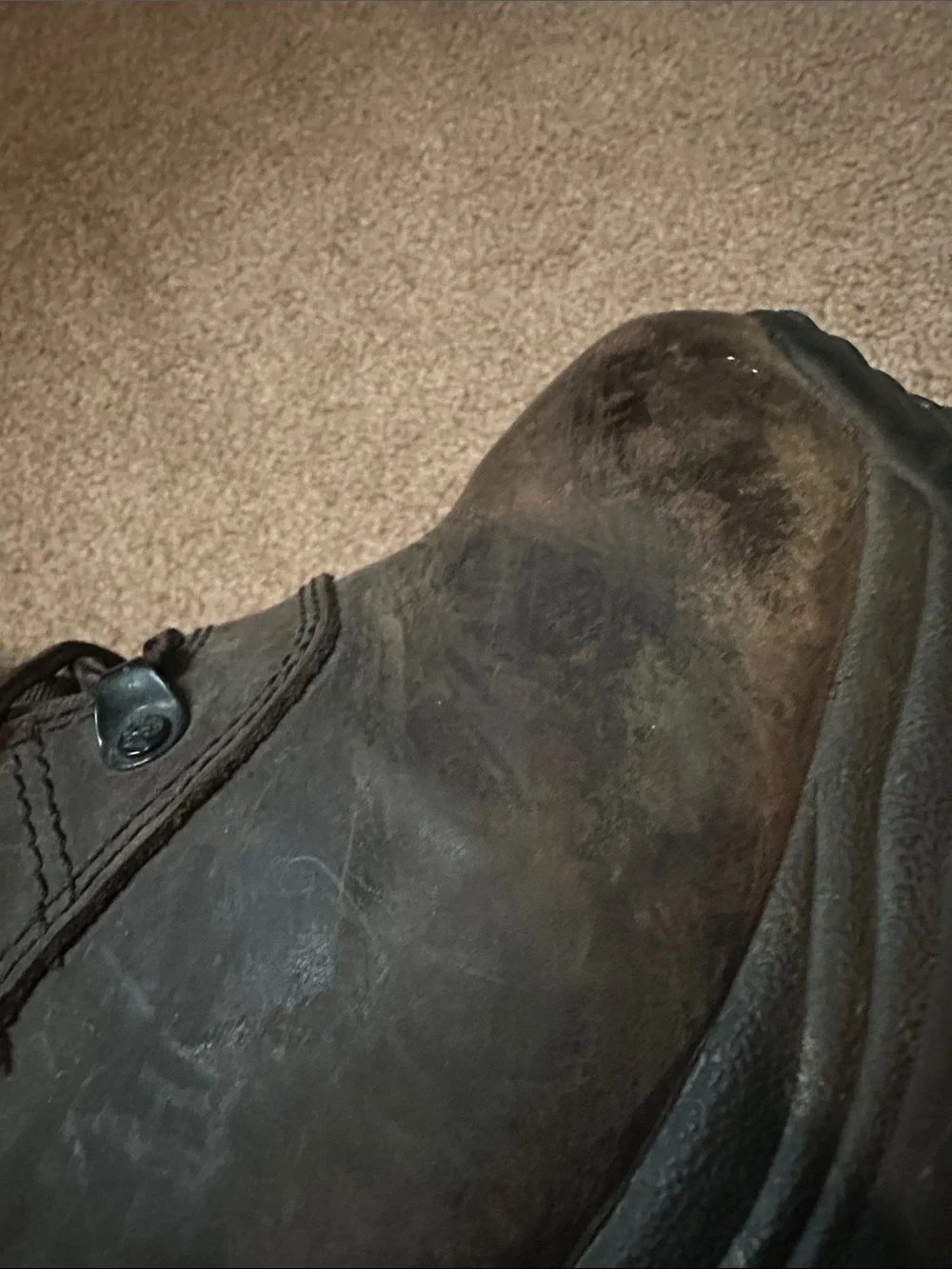 Rocky Men's Dark Brown Lace-Up Waterproof Work Boots
